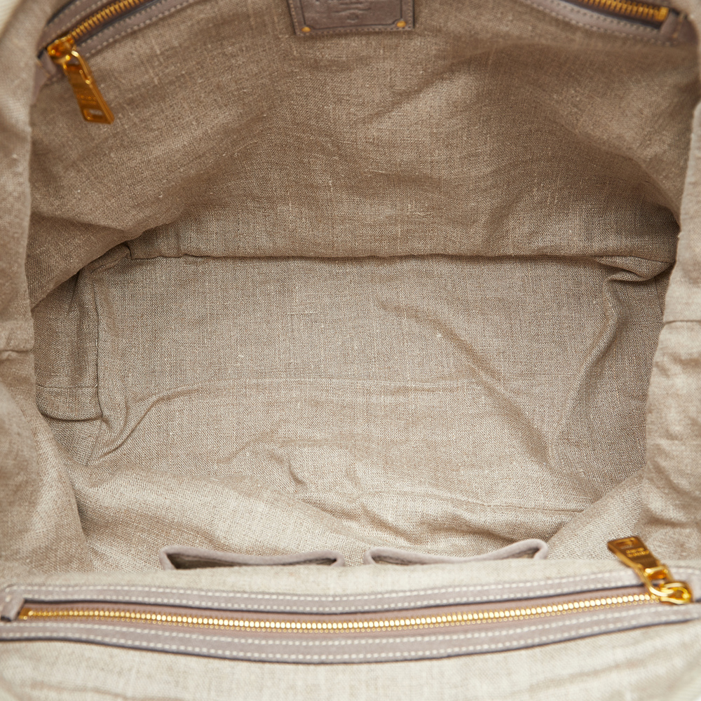 PRADA Canapa Logo Tote Tote Bag - Picture 5 of 10